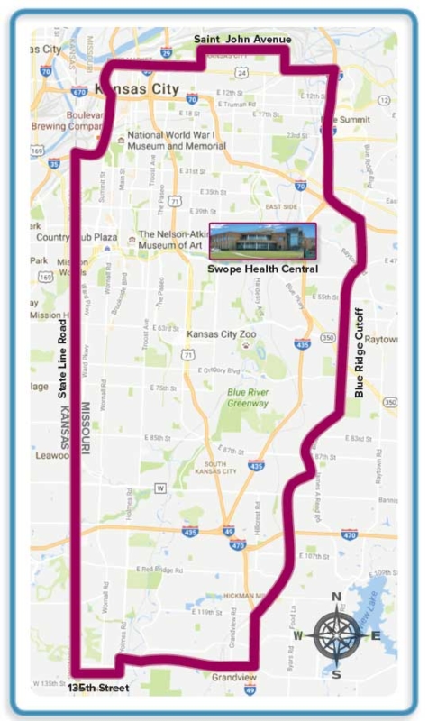 Swope Health - Transportation Map